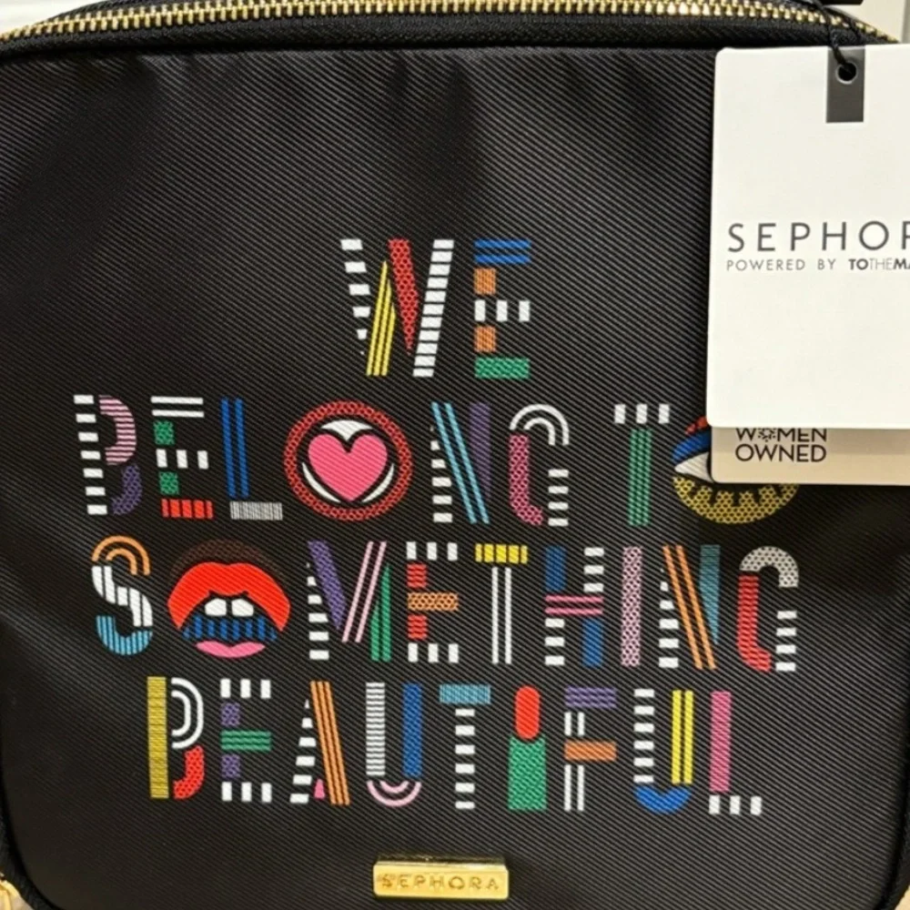 NWT Sephora We Belong to Something Beautiful Makeup Bag Limited Edition